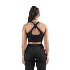 Buttery Stretch Cross-Back Sports Bra 17 Buttery Stretch Cross-Back Sports Bra -RIVAL BOXING SHOP ButteryStretchCross BackSportsBra BLACK 3