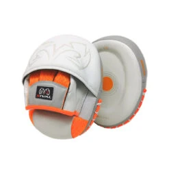 RPM80 Impulse Punch Mitts -RIVAL BOXING SHOP R 2024 website Punch Mitts rpm80 L XL White and Orange 1