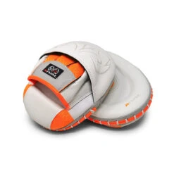 RPM80 Impulse Punch Mitts -RIVAL BOXING SHOP R 2024 website Punch Mitts rpm80 L XL White and Orange 3
