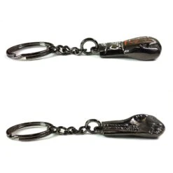Key Ring - Metallic Boxing Glove -RIVAL BOXING SHOP R KEY side