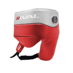 RNFL100 Professional Protector With Laces -RIVAL BOXING SHOP RNFL100 RED SILVER B
