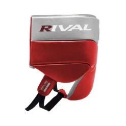 RNFL100 Professional Protector With Laces -RIVAL BOXING SHOP RNFL100 RED SILVER D