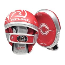 RPM100 Professional Punch Mitts -RIVAL BOXING SHOP colour red silver f2401872 c5b6 4aca 9d32 057f061f7c4b