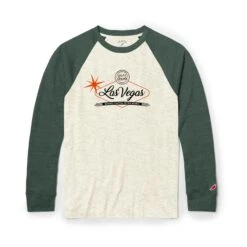 Las Vegas Raglan Sleeve Shirt 7 Las Vegas Raglan Sleeve Shirt -RIVAL BOXING SHOP rap sls lvr hunter green