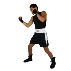 Amateur Competition Trunks -RIVAL BOXING SHOP rap tr 04 black white 02