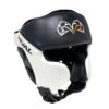 RHGC2C Amateur Competition Headgear With Cheek Protectors -RIVAL BOXING SHOP rhgc2c black 01