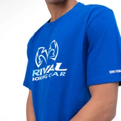 T-Shirt With Spandex -RIVAL BOXING SHOP rival 2024 corpo tshirt close blue 01