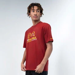 T-Shirt With Spandex -RIVAL BOXING SHOP rival 2024 corpo tshirt front red 01