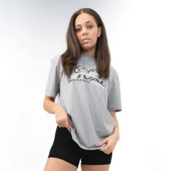 T-Shirt With Spandex -RIVAL BOXING SHOP rival 2024 corpo tshirt women front grey 01