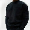Fleece Oversized Crewneck Sweater 1 Fleece Oversized Crewneck Sweater -RIVAL BOXING SHOP rival 2024 crewneck front black 02