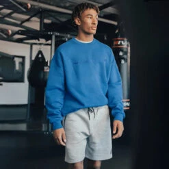 Fleece Oversized Crewneck Sweater 23 Fleece Oversized Crewneck Sweater -RIVAL BOXING SHOP rival 2024 crewneck front blue 01