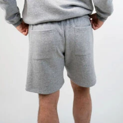 Fleece Shorts -RIVAL BOXING SHOP rival 2024 fleece shorts back grey 02