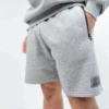 Fleece Shorts -RIVAL BOXING SHOP rival 2024 fleece shorts front grey 02