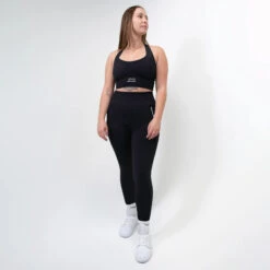 Women's High-Rise Leggings With Pockets 13 Women's High-Rise Leggings With Pockets -RIVAL BOXING SHOP rival 2024 leggings front black 02