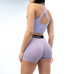 Women's Ultra-Soft Weigh-In Boxers -RIVAL BOXING SHOP rival 2024 womens boxers back purple 01