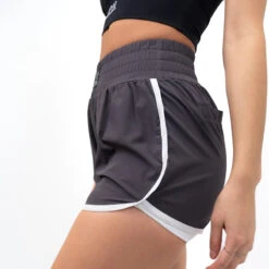 Women's Shorts With Compression Lining -RIVAL BOXING SHOP rival 2024 womens compression shorts side grey 01