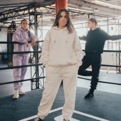 Women's Oversized Heavyweight Fleece Hoodie 19 Women's Oversized Heavyweight Fleece Hoodie -RIVAL BOXING SHOP rival 2024 womens hoodie front cream 04