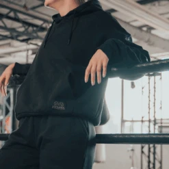 Women's Oversized Heavyweight Fleece Hoodie 14 Women's Oversized Heavyweight Fleece Hoodie -RIVAL BOXING SHOP rival 2024 womens hoodie side black 01