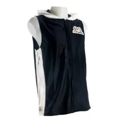 Dazzle Sleeveless Ring Jacket With Hood -RIVAL BOXING SHOP rival rrj black white