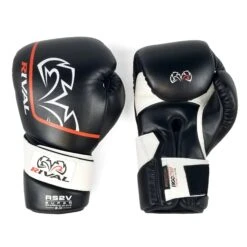 RS2V Super Sparring Gloves 2.0 -RIVAL BOXING SHOP rs2v 2 black top